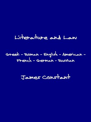 cover image of Literature and Law